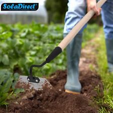 18 cm / 7 inch Solid Steel Swan Neck Hoe Head Garden Tool with Wooden Handle