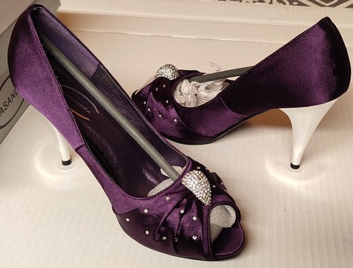 Casandra purple heels peep - casandra,