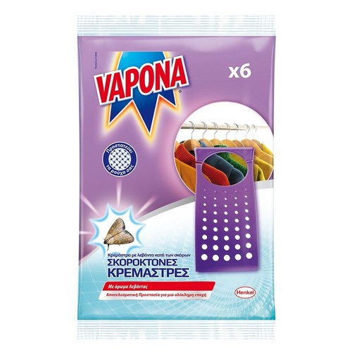 Vapona cloth moth hangers - vapona,