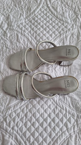 Womens silver strappy - womens, m&s