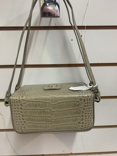Radley green leather handbag - green,