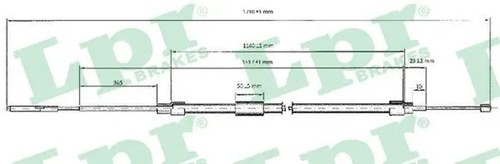 Handbrake cable disc - handbrake,