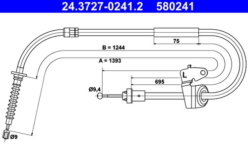 Rear left ate - left, 24.3727-0241.2