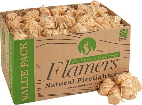 Flamers natural wood wool - wood,