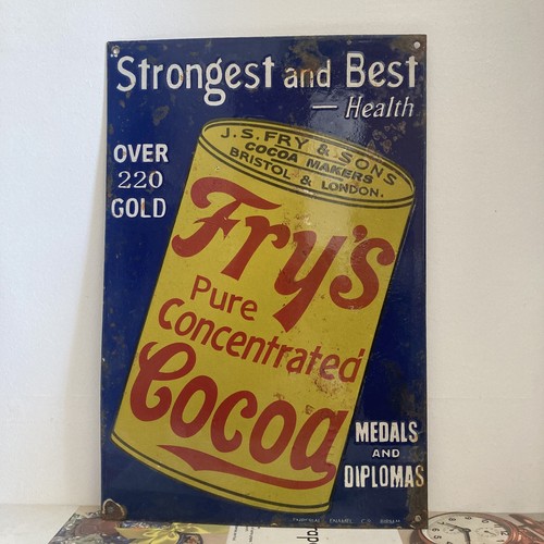 Fry cocoa porcelain enamel - fry's,