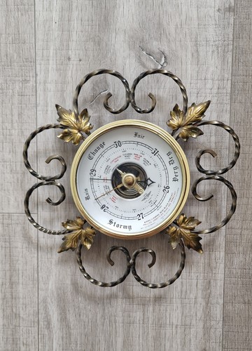 Antique vintage barometer with - antique,