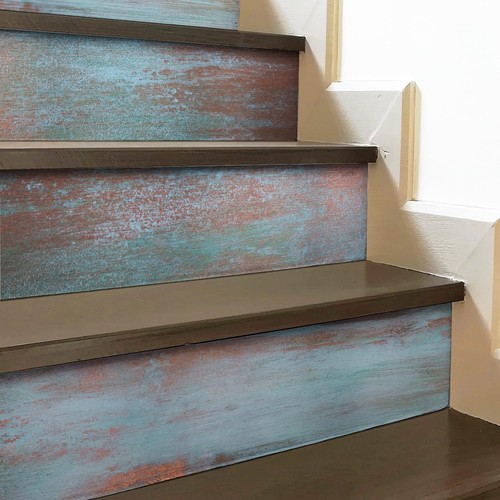 Metal stair riser - metal, wall