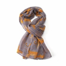 Grey Cheetah Scarf Leopard