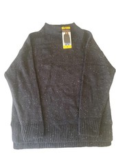 Well Worn Women's Soft Stretch Nep Yarn Sweater, Black Size Small NEW MN-08