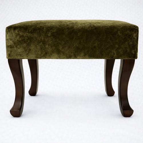 Crushed velvet ottoman - ,