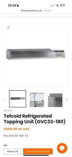 Topping counter refrigerated - topping,