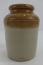 Antique Stoneware Crock FOWN Handmade Early Original 14cm Interior Design Pots