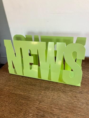 Green metal table top - table, news