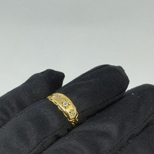 18ct half eternity - 18ct, diamond