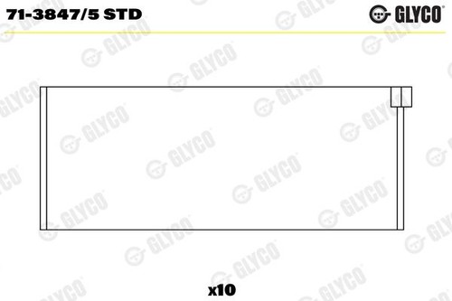 Connecting rod bearing glyco - bearing,