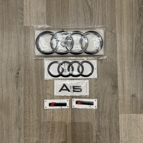 Audi gloss black badge set - badge,