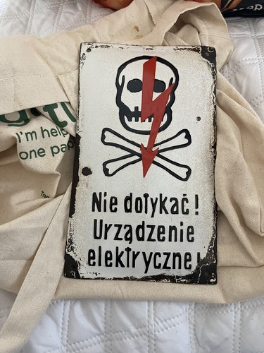 Vintage enamel sign - enamel, sign 