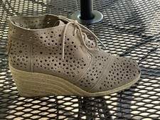 Toms Suede Desert Wedge Heel