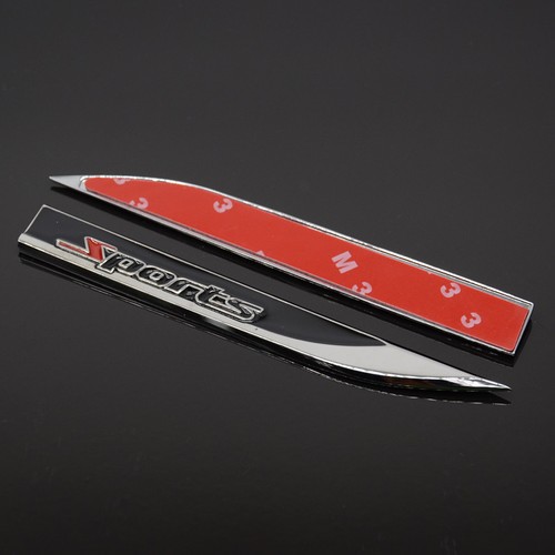 Metal dagger fender sticker - metal,