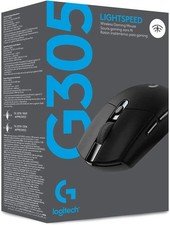 Logitech G305 LIGHTSPEED Wireless Gaming Mouse HERO 12K Sensor, 12,000 DPI Black