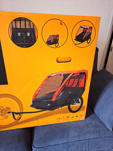 Halfords double child bike - child,
