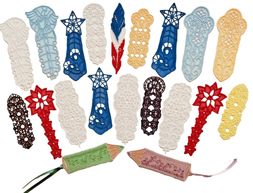 Lace bookmarks selection - -, of