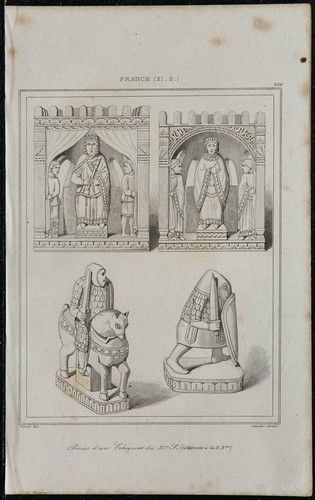 1845 chess pieces - 1845,