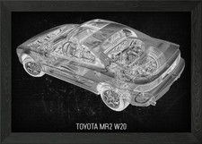 Toyota MR2 W20 Framed Wall Art