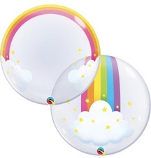 24 inch Rainbow Clouds Deco