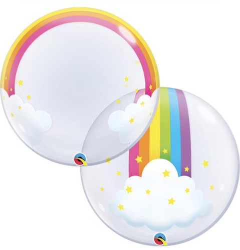Inch rainbow clouds deco - inch,