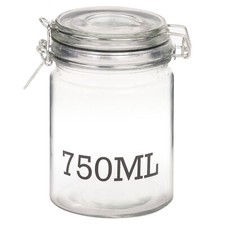 Large Glass Storage Jar With