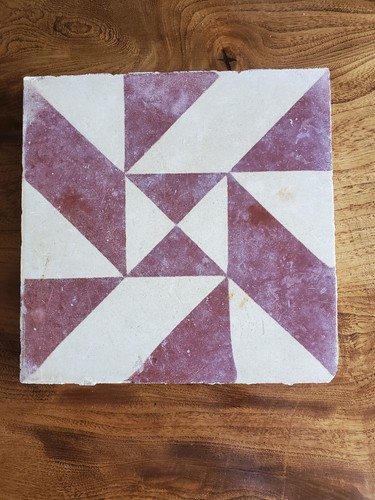 Antique french floor tile - ,, 20