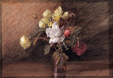 Still Life Flowers In Vase -