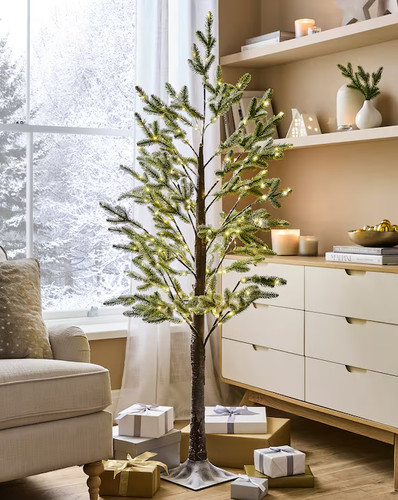 5ft snowy twig - snowy, christmas