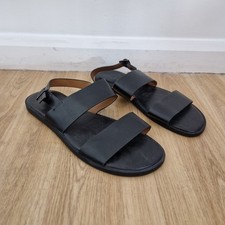 Zara Black Flat Sandals EU 45