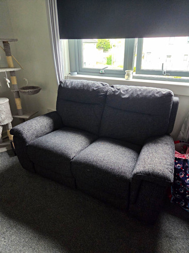 Grey seater sofa - seater, /