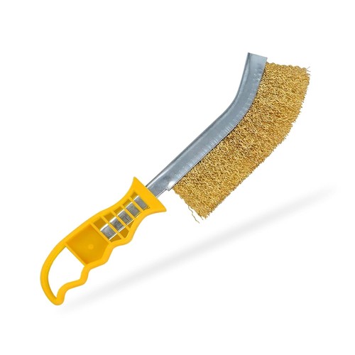 Brass wire brush with - brush,