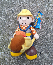 Vintage 2001 Born To Play Bob The Builder Bob at work Soft Toy Plush 7"