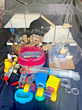 Cage, XL Hamster Wheel, Accessories, Glass Bottom, 77cmx44cm Small Animal, Mouse