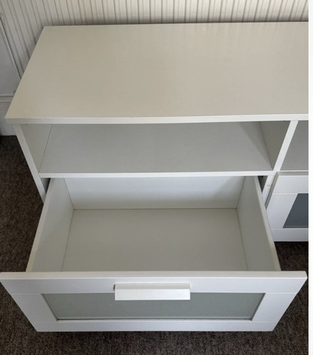 Ikea brimnes white stand - tv,