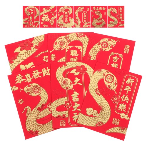 36pcs red envelopes chinese - red,