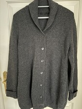 Cos grey wool long cardigan