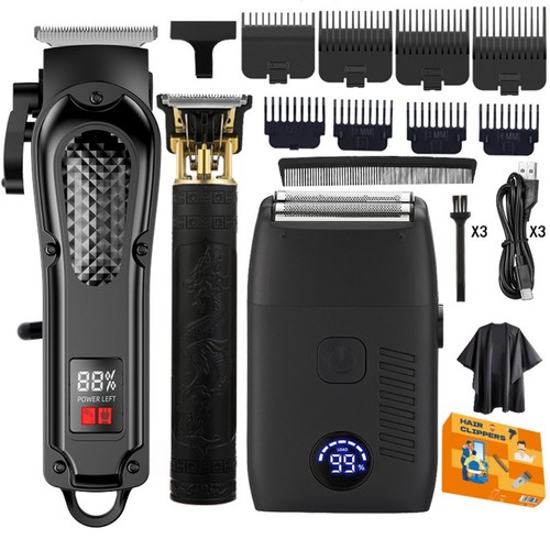 Cordless hair clippers - 3-in-1,