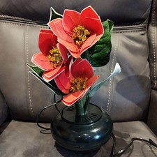 Fibre Optic Poinsettia Red