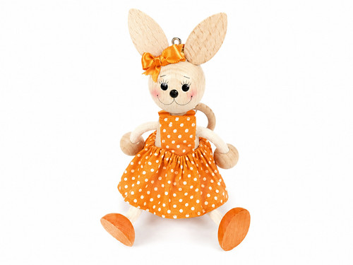 Wooden figure spring - on,