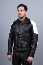Leather Brando Jacket - White