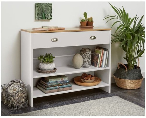 Console dresser cream and oak - console/dresser,