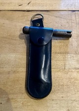 Genuine Vintage London Transport Bus Conductor Key In Original Leather Pouch