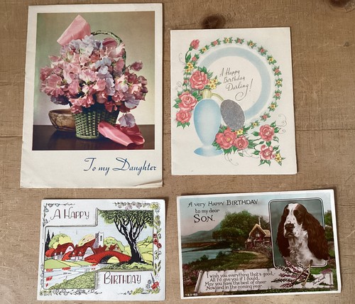 Lot vintage greeting cards - lot, cards/