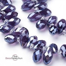 20 FACETED TEARDROP CRYSTAL
